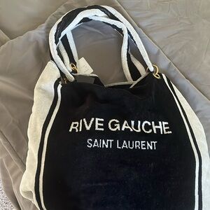 YSL Shopping Bag Beach Blanket NWT